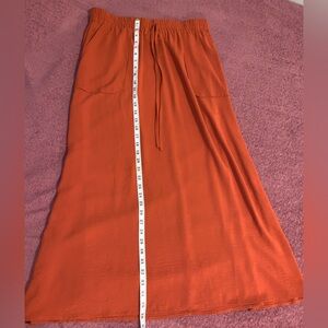 Women's Orange Maxi Skirt